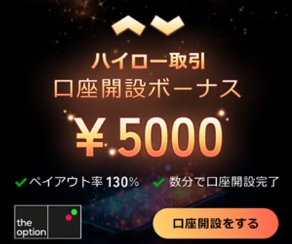 ザ・オプション（theoption）口座開設ボーナス