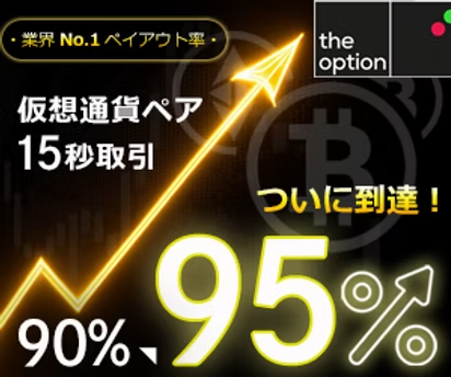 ザ・オプション（theoption）仮想通貨ペア95%キャンペーン